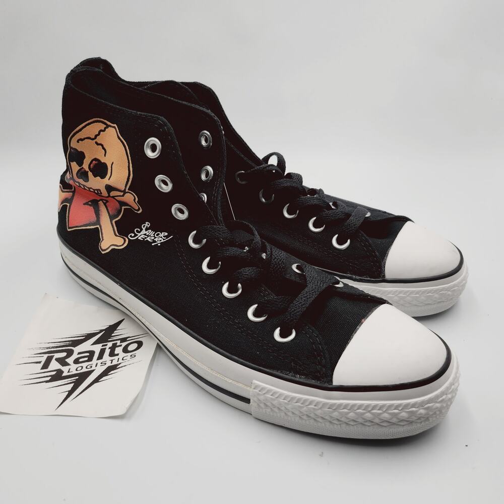 Womens Size 10 Converse Sneakers Chuck Taylor All Star Sailor Jerry Skull 100181